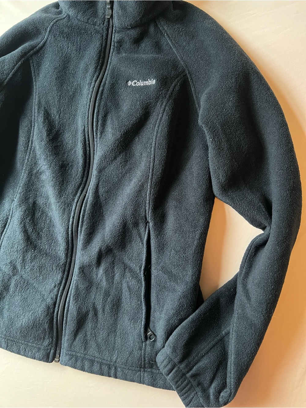 Columbia Black Zip-Up Fleece Jacket - Picture 2 of 3